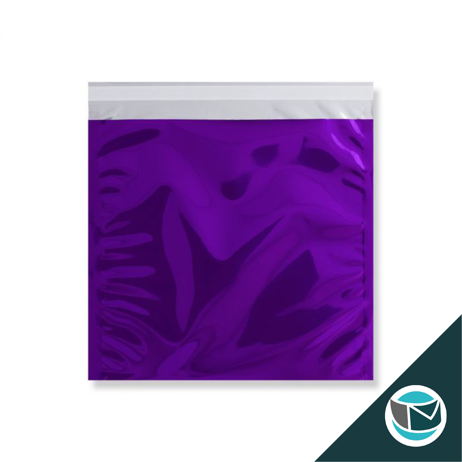Metallic Folie Envelop (Glans) - 220x220 mm - Paars