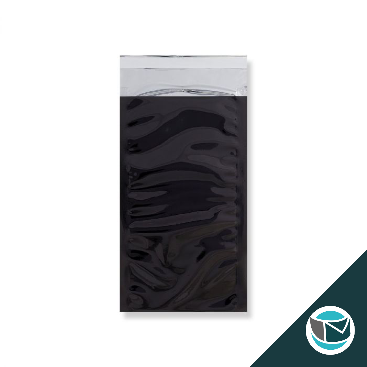 Metallic Folie Envelop (Glans) - 229x114 mm (DL+) - Zwart
