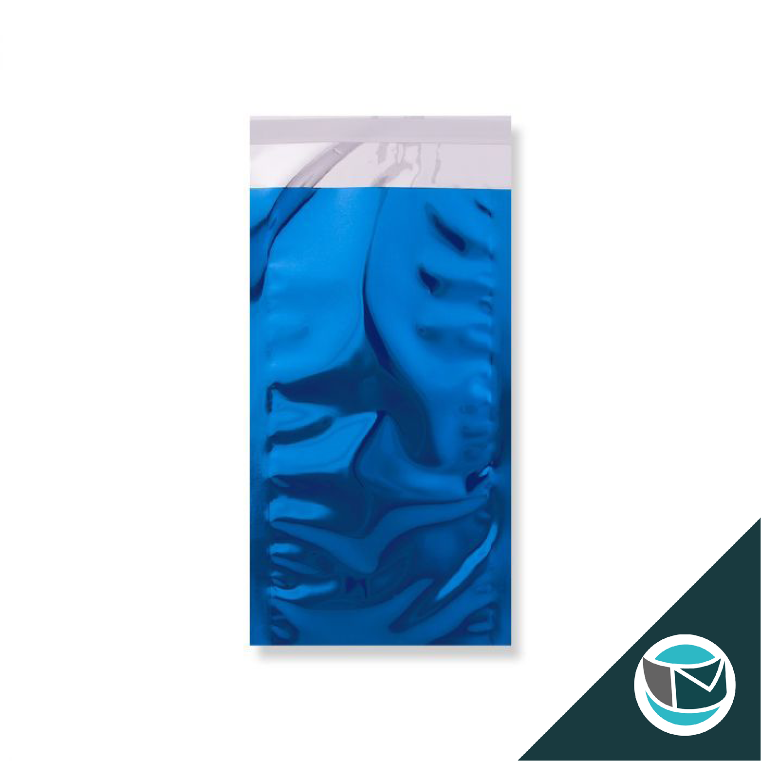 Metallic Folie Envelop (Glans) - 229x114 mm (DL+) - Blauw