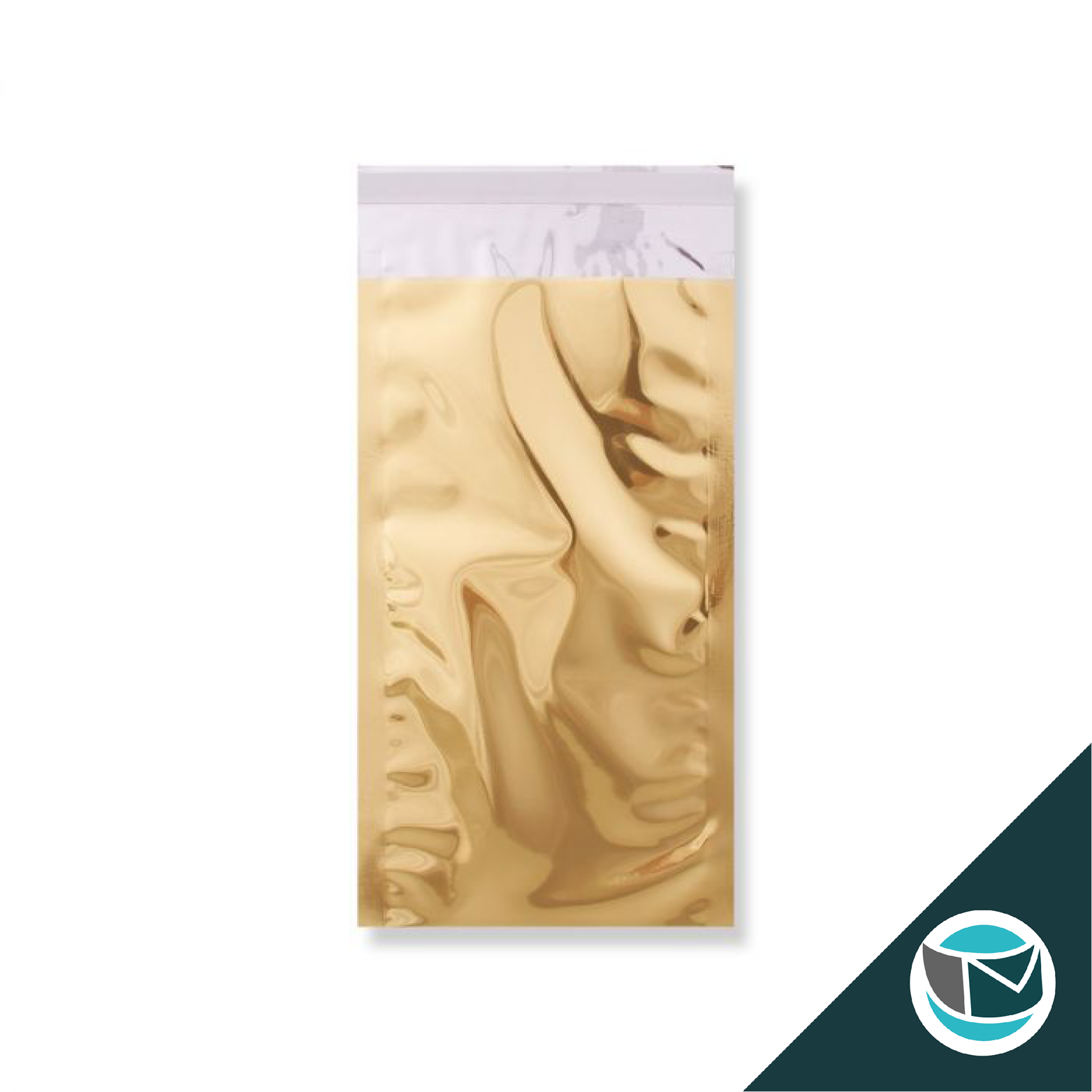 Metallic Folie Envelop (Glans) - 229x114 mm (DL+) - Goud