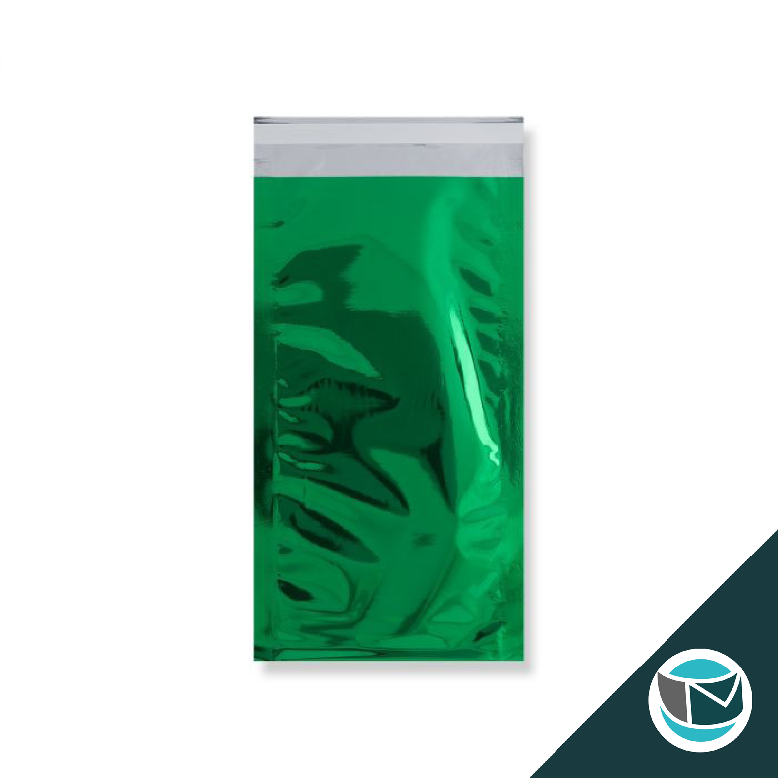 Metallic Folie Envelop (Glans) - 229x114 mm (DL+) - Groen