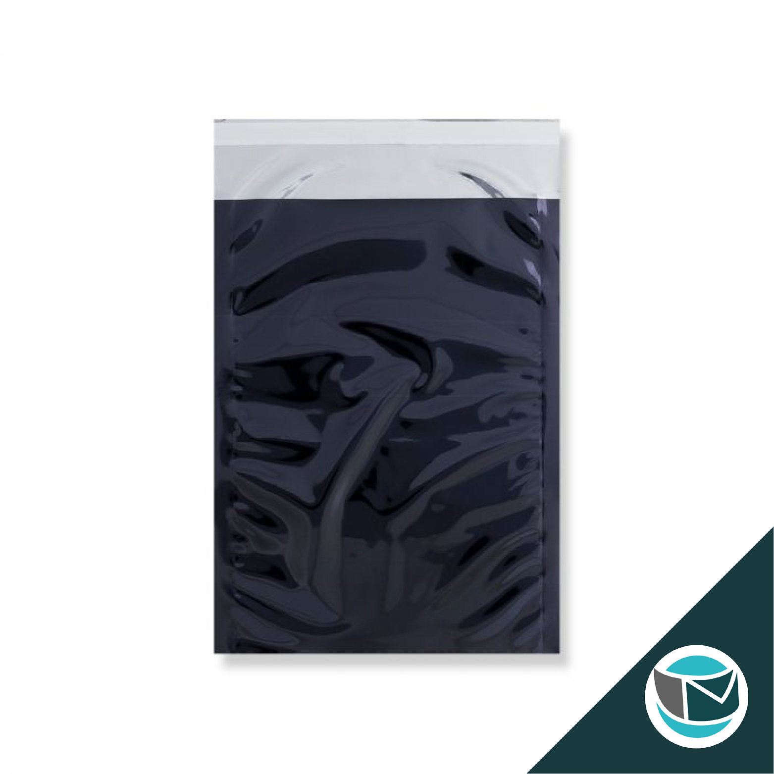 Metallic Folie Envelop (Glans) - 229x162 mm (C5) - Zwart