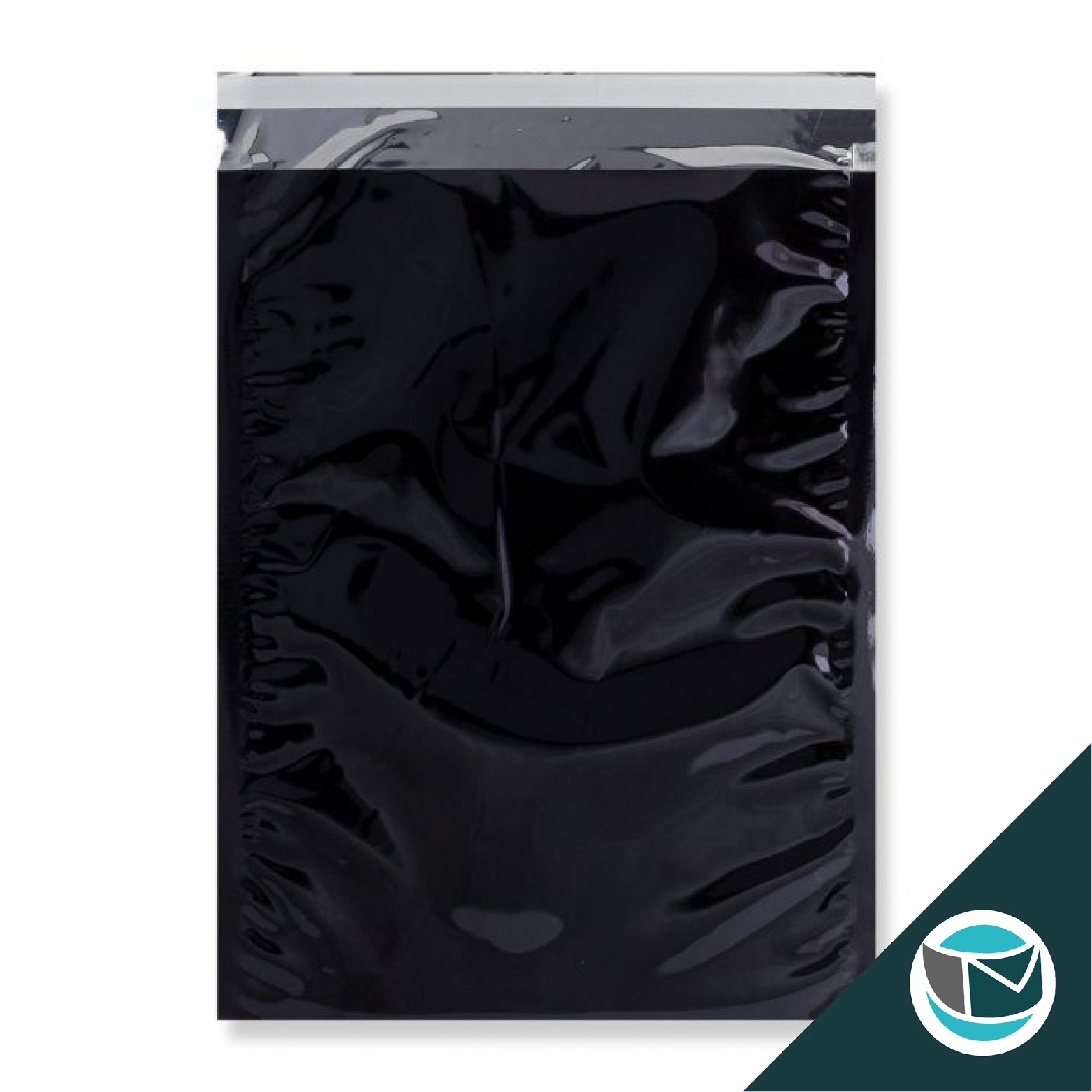 Metallic Folie Envelop (Glans) - 450x320 mm (C3) - Zwart