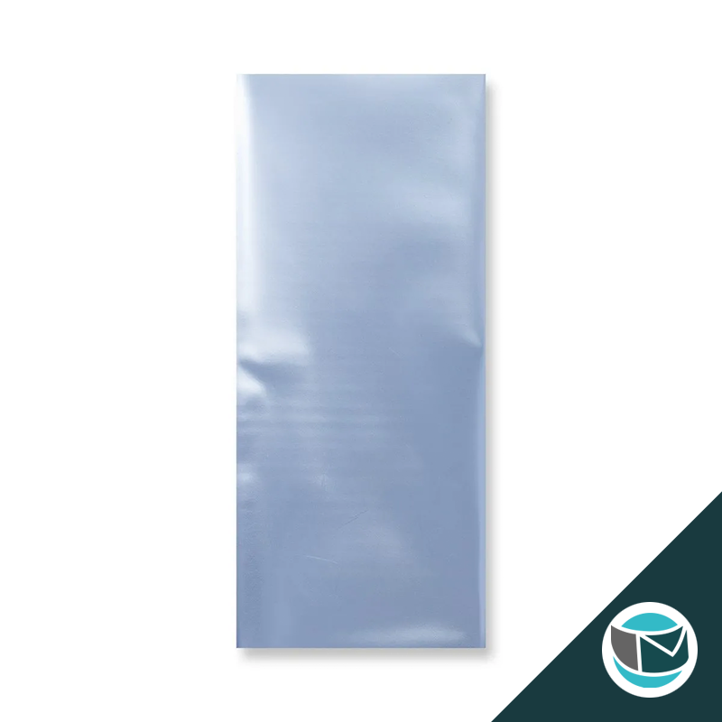 Metallic Folie Envelop (Mat) - 220x110 mm - Lichtblauw