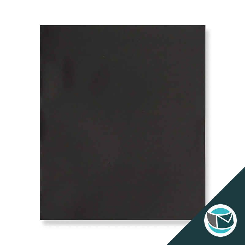 Metallic Folie Envelop (Mat) - 165x165 mm - Zwart
