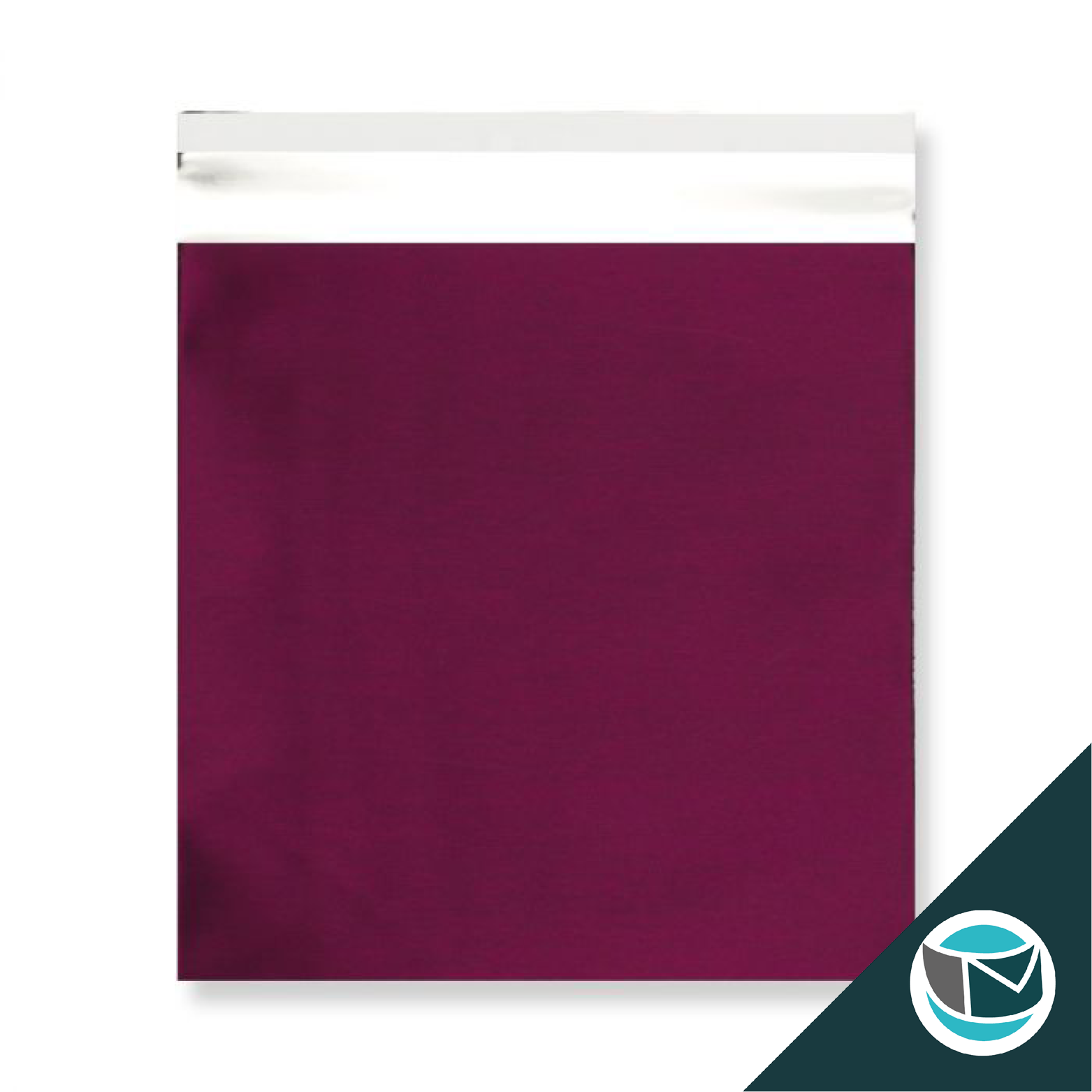 Metallic Folie Envelop (Mat) - 165x165 mm - Bordeaux