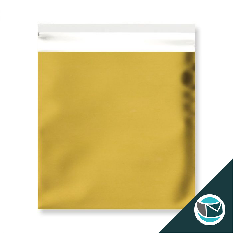 Metallic Folie Envelop (Mat) - 165x165 mm - Goud