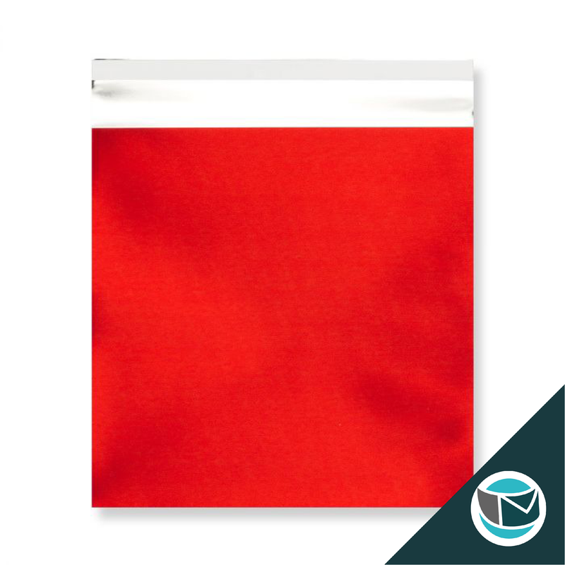 Metallic Folie Envelop (Mat) - 165x165 mm - Rood