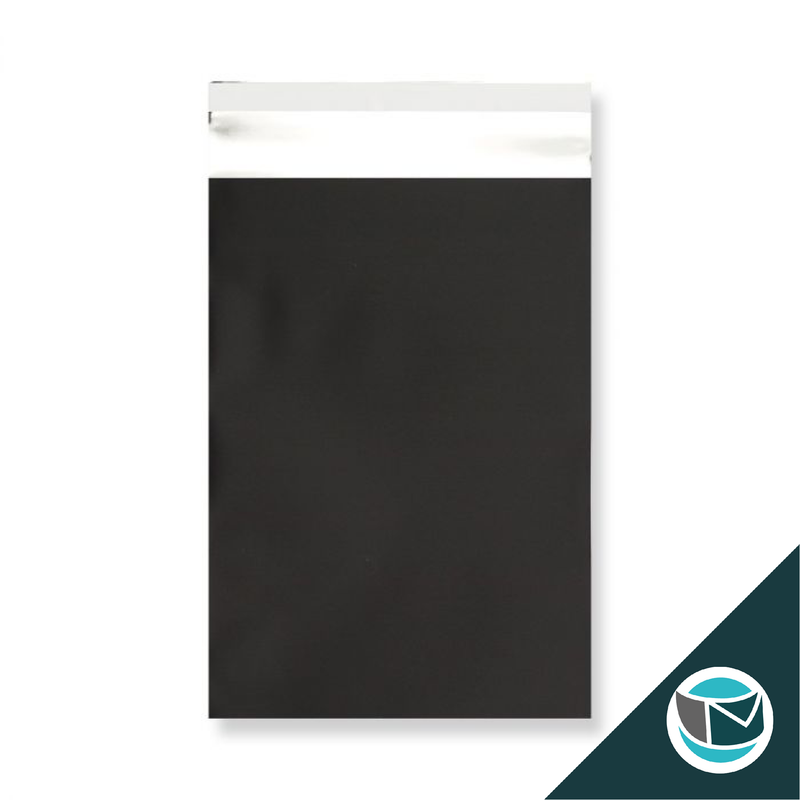 Metallic Folie Envelop (Mat) - 250x180 mm (C5+) - Zwart
