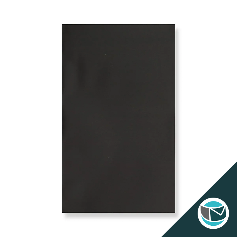 Metallic Folie Envelop (Mat) - 250x180 mm (C5+) - Zwart