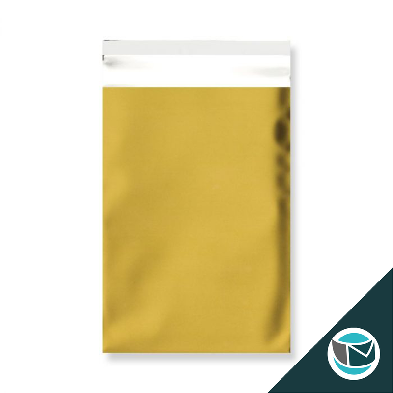 Metallic Folie Envelop (Mat) - 250x180 mm (C5+) - Goud