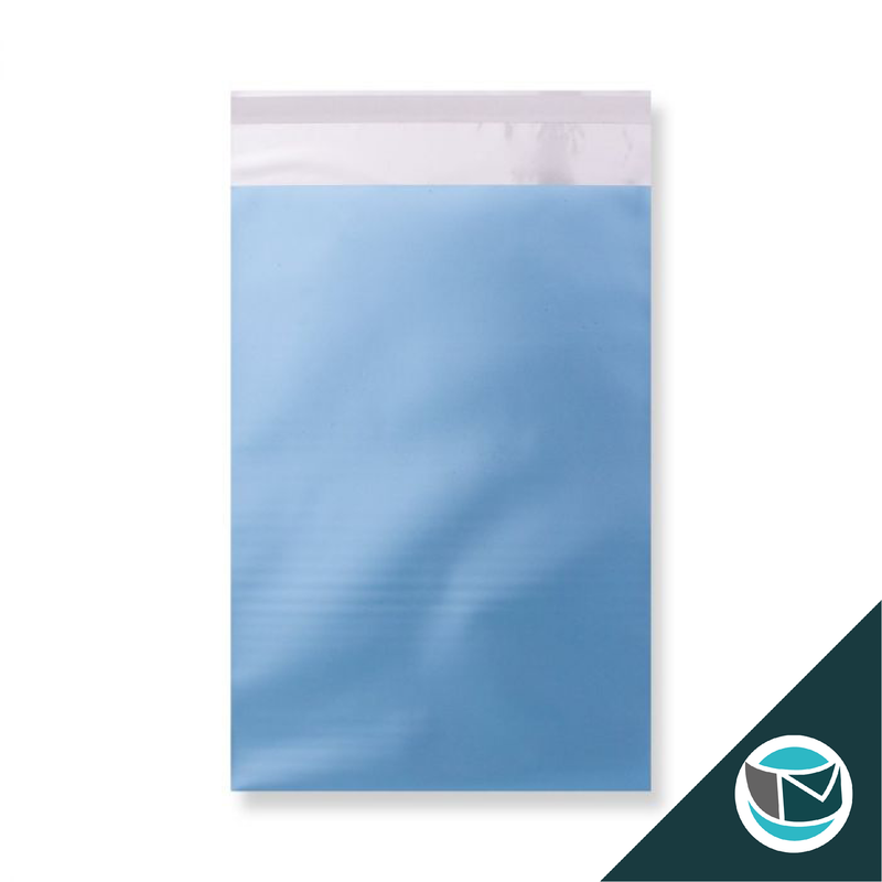 Metallic Folie Envelop (Mat) - 250x180 mm (C5+) - Lichtblauw