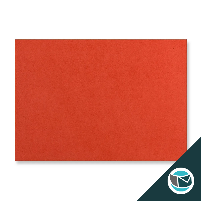 Wenskaart Envelop met Puntklep Strip - 114x162 mm (C6)  - Rood