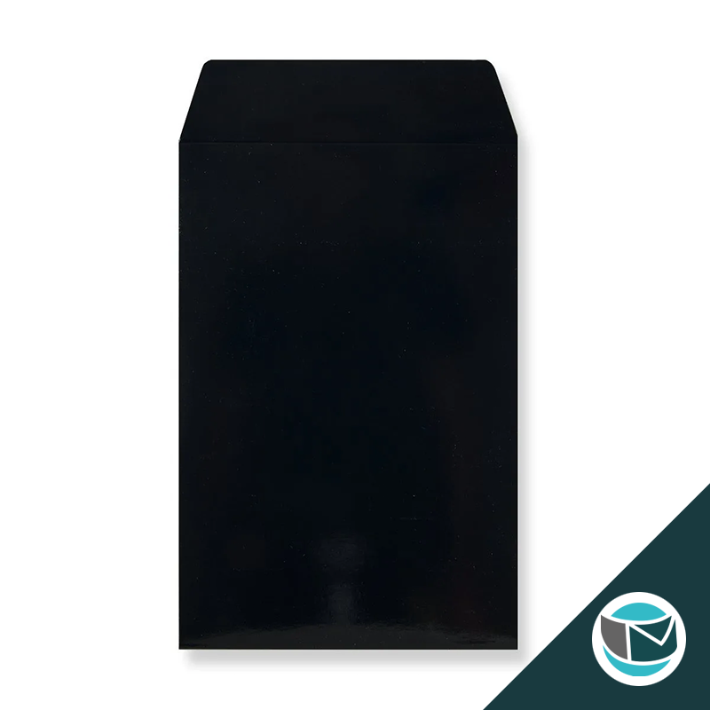 Kartonnen Duplex Enveloppen - 235x162 mm (C5) - Zwart
