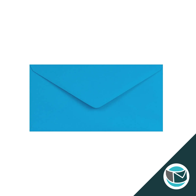 Gekleurde Premium Envelop - 110x220 mm (DL) - Helder Blauw