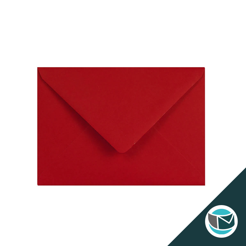 Gekleurde Premium Envelop - 114x162 mm (C6) - Donkerrood
