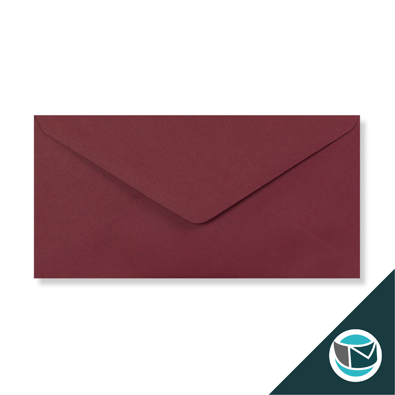 Gekleurde Premium Envelop - 110x220 mm (DL) - Bordeaux