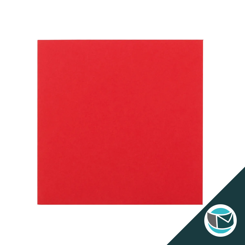 Gekleurde Premium Envelop - 130x130 mm - Rood 120 grams
