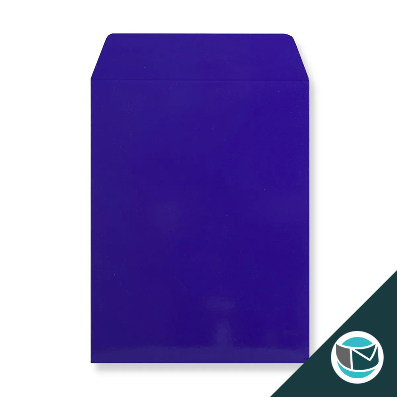 Kartonnen Duplex Enveloppen - 324x229 mm (C4) - Blauw
