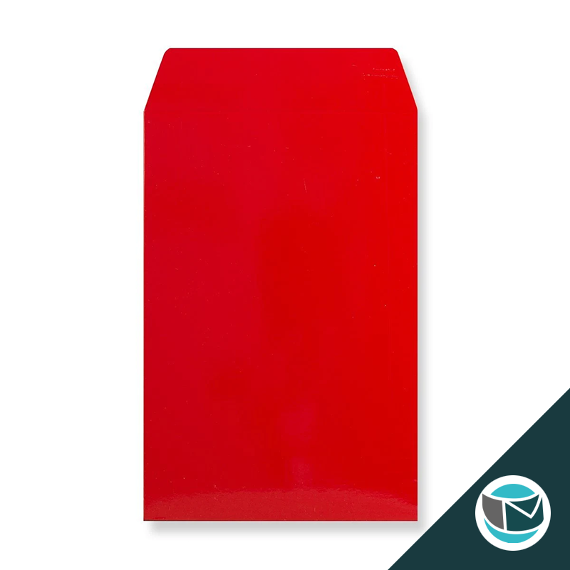 Kartonnen Duplex Enveloppen - 235x162 mm (C5) - Rood