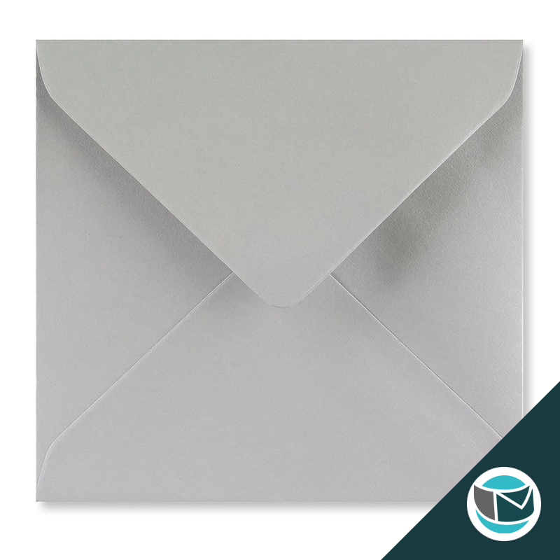 Gekleurde Envelop - 155x155 mm - Lichtgrijs 120 grams