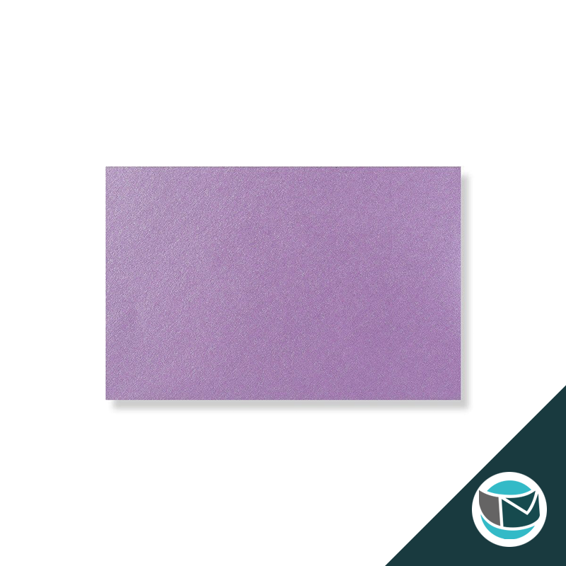 Parelmoer Envelop - 62x94 mm - Lila Gegomd 120 grams