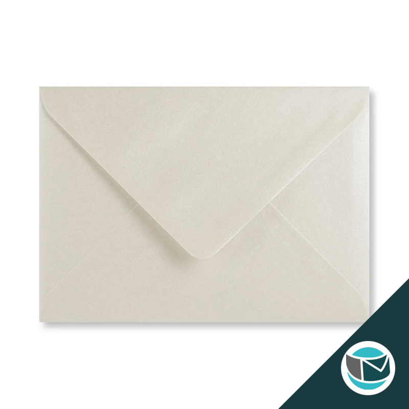 Gekleurde Envelop - 125x175 mm - Oester  Glans 90 grams