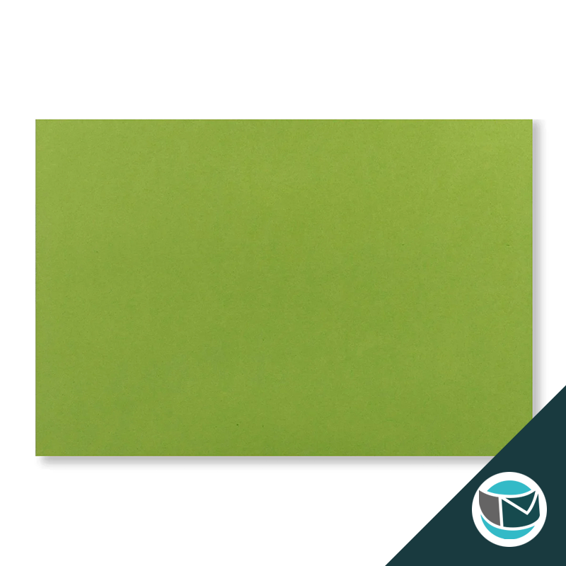 Wenskaart Envelop met Puntklep Strip - 62x94 mm  - Groen