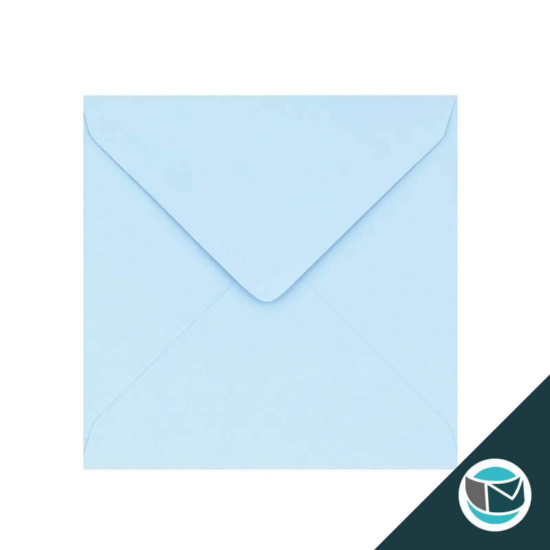 Gekleurde Premium Envelop - 130x130 mm - Lichtblauw 120 grams