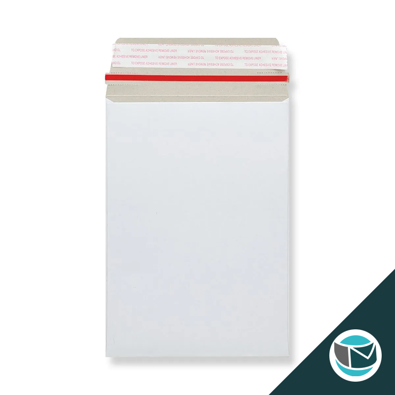 Kartonnen Duplex Enveloppen - 352x249 mm - Wit