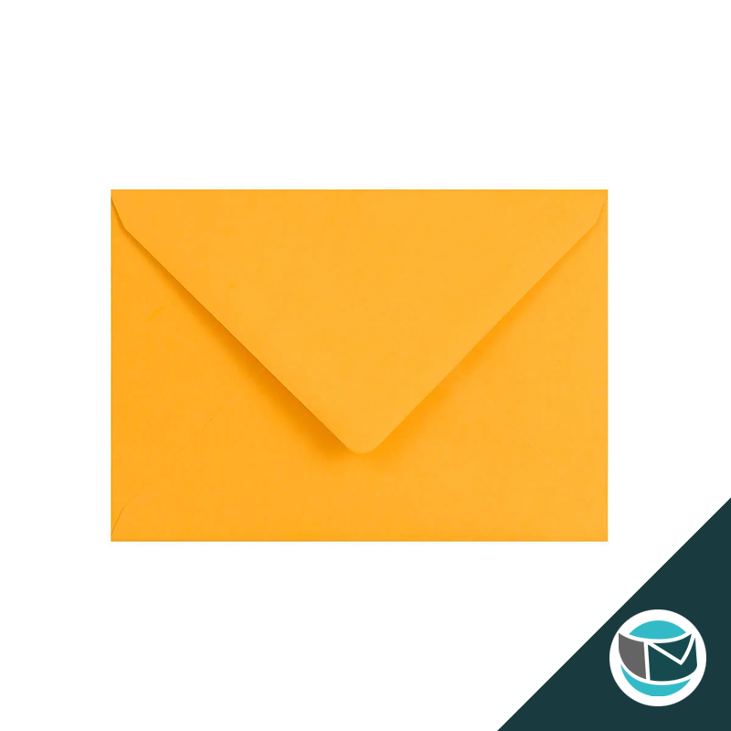 Gekleurde Premium Envelop - 125x175 mm - Donker Geel