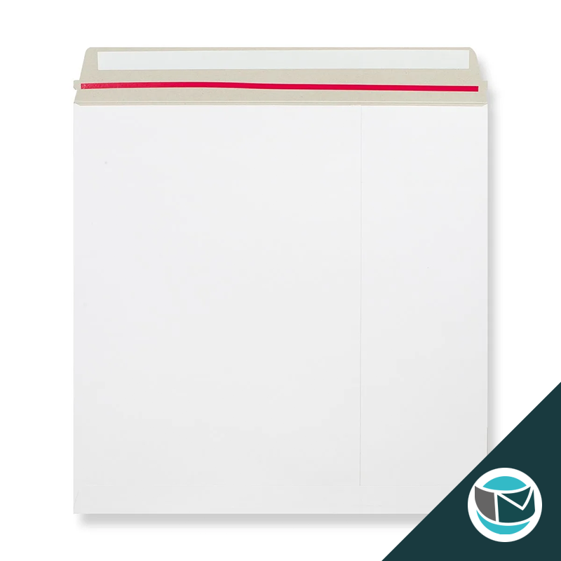Kartonnen Duplex Enveloppen - 340x340 mm - Wit
