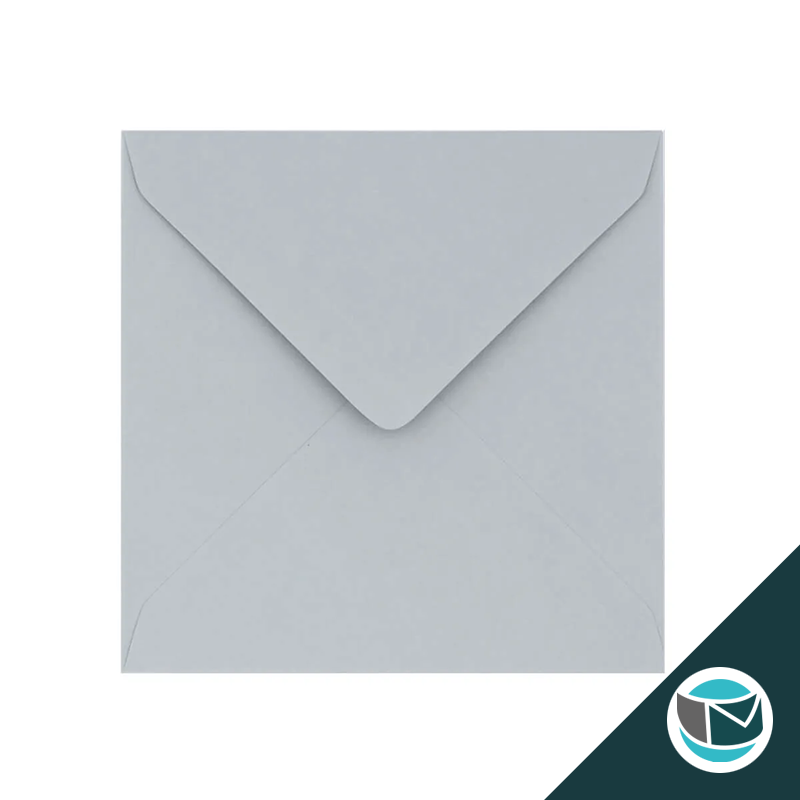 Gekleurde Premium Envelop - 130x130 mm - Lichtgrijs
