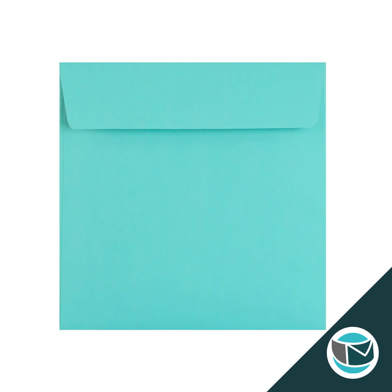 Gekleurde Premium Envelop - 155x155 mm - Robin Egg Blauw