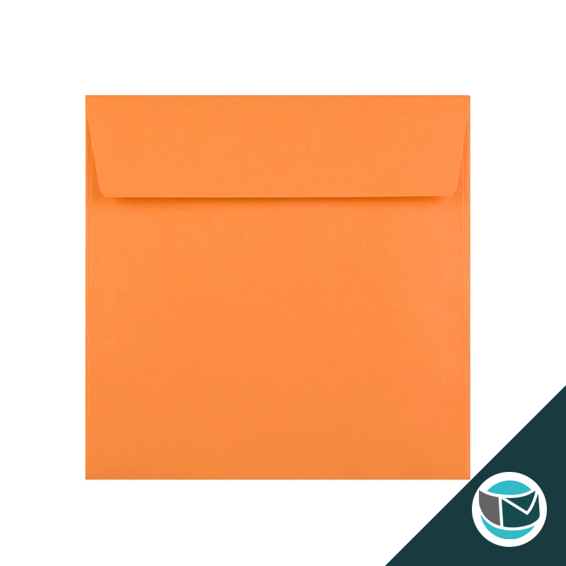 Gekleurde Premium Envelop - 155x155 mm - Mid Oranje