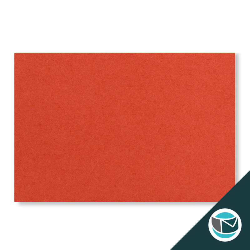 Wenskaart Envelop met Puntklep Strip - 62x94 mm  - Rood