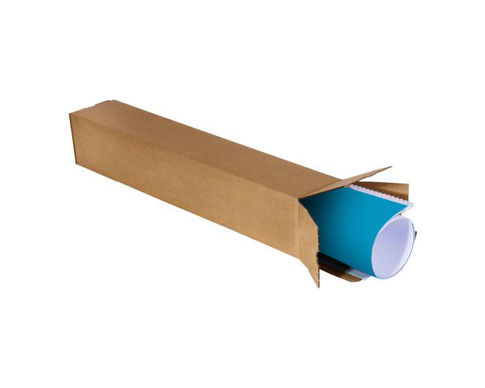 Zelfklevende vierkante verzendkoker Strip + Retourstrip A1+ (gebundeld: 20 stuks)