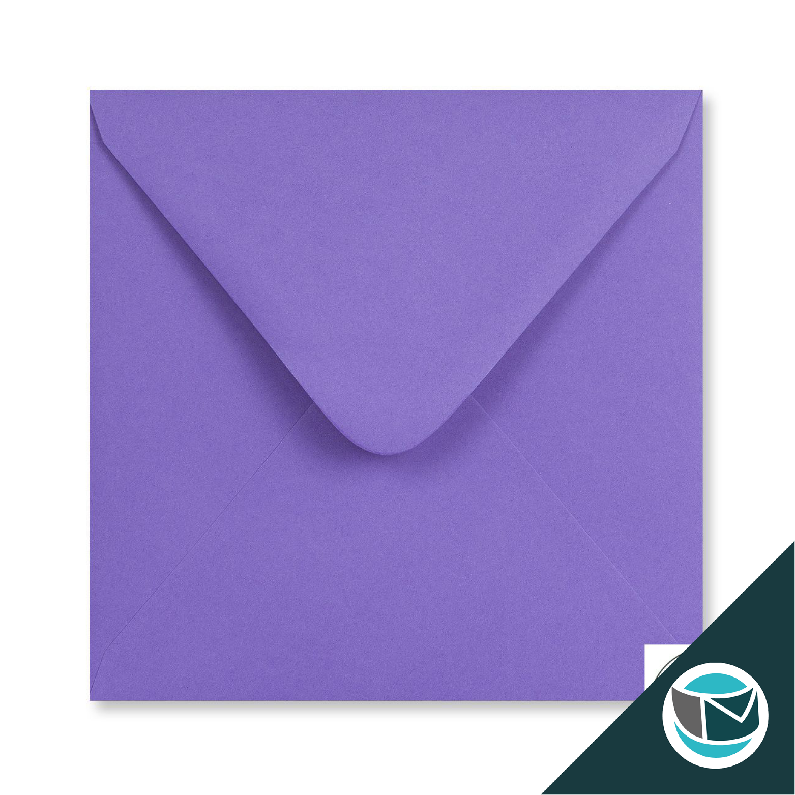 Gekleurde Premium Envelop - 110x110mm - Paars gegomd  120 gr/m2 puntklep